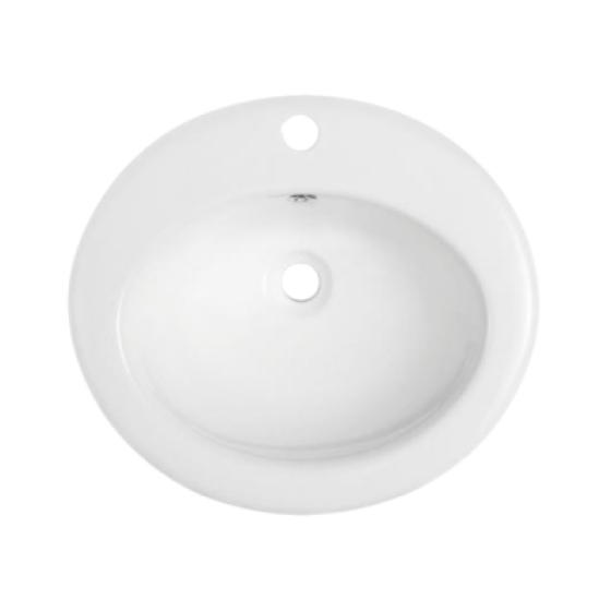 Ceramic basin 421 on the countertop