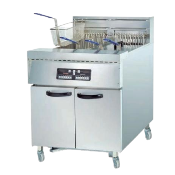 Vertical computer board electric fryer with cabinet base (with timer)