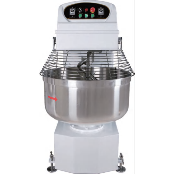 Stepless variable speed dough mixer