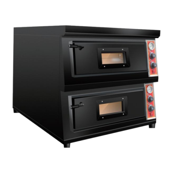 Black pizza oven