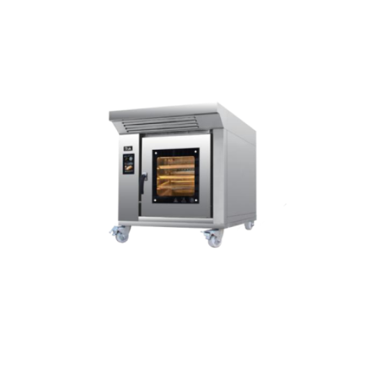 Compact hot air rotary furnace