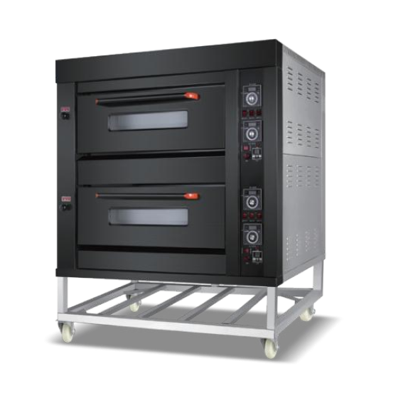All-black titanium series gas oven
