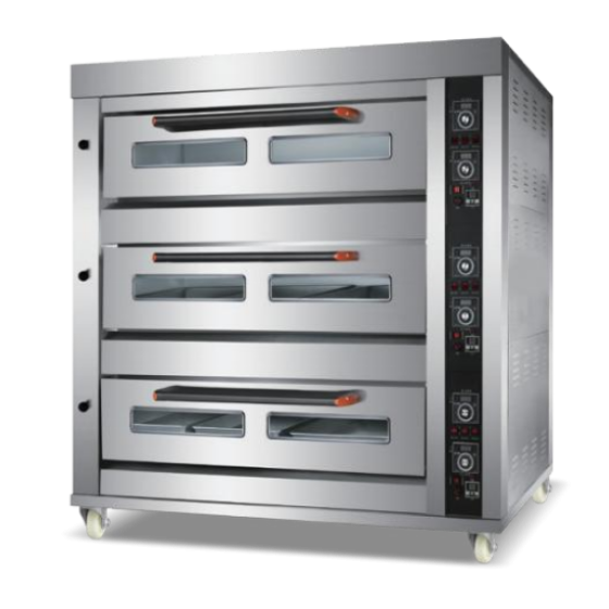 A typical gas oven