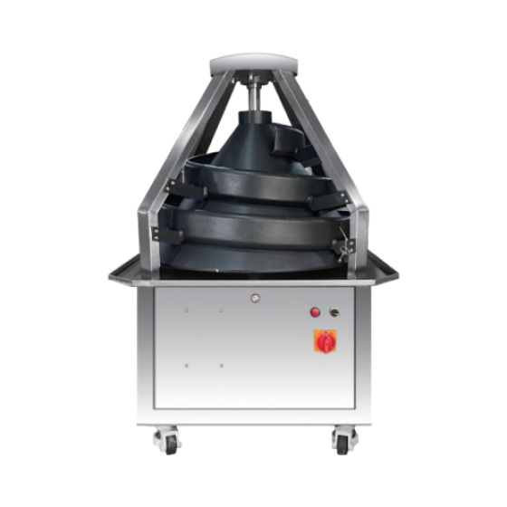 Conical dough rolling machine