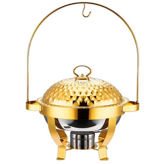 011G 不锈钢豪华花边酒精炉