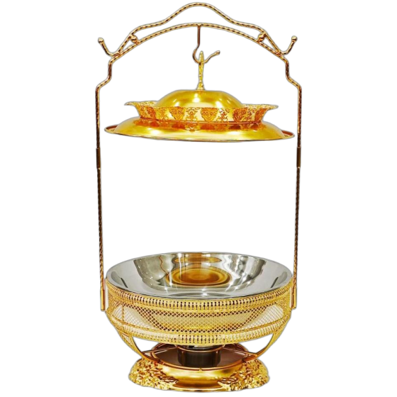 023 Stainless steel luxury lace alcohol stove