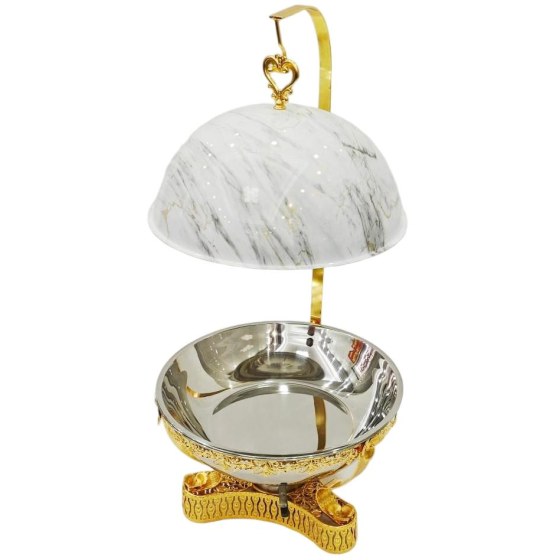 026W stainless steel luxury lace alcohol stove