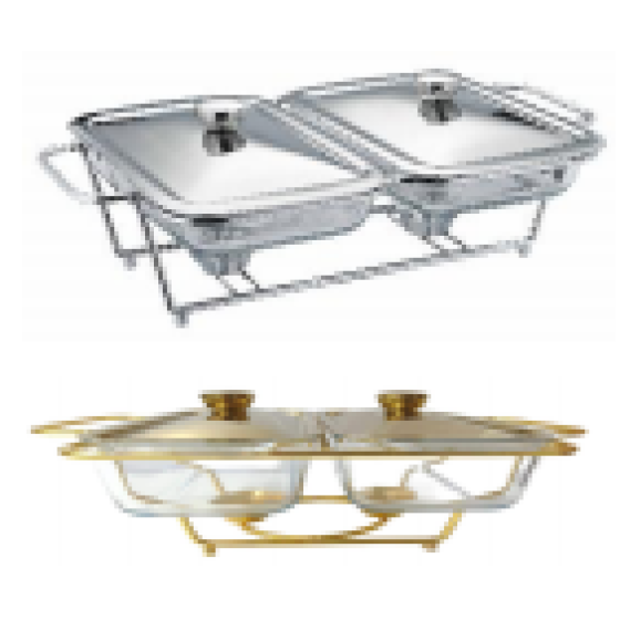 105 acier inoxydable deluxe lace alcool poêle